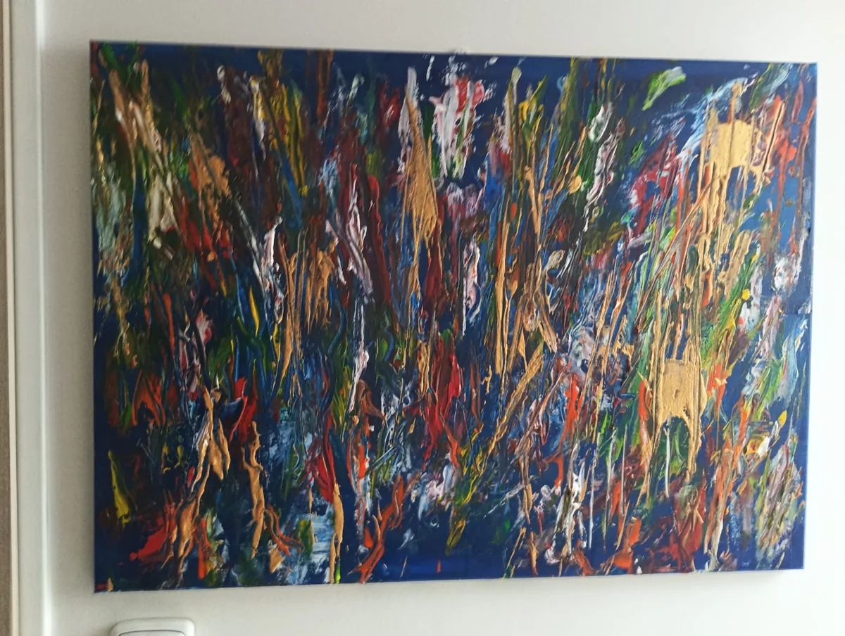 Divočina, originální obraz Karla Ulrycha, 55 × 75 cm