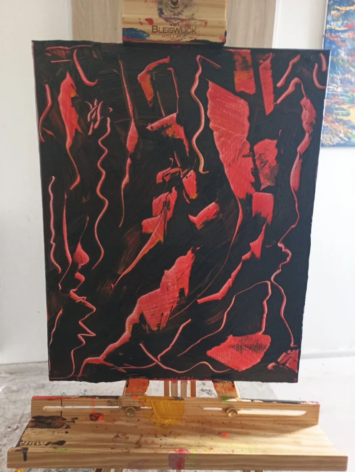 Inferno, originální obraz Karla Ulrycha, 30 × 40 cm