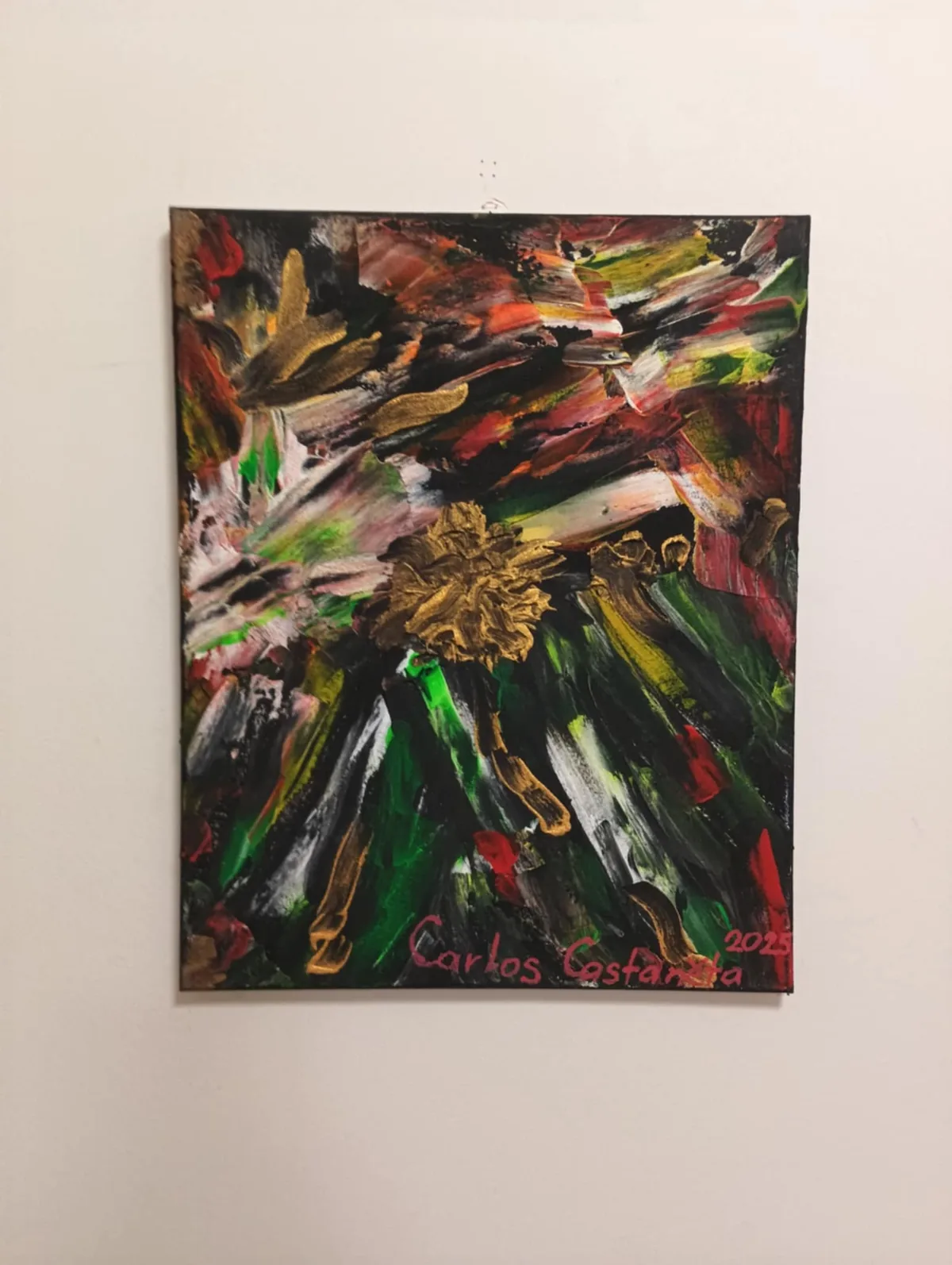 Supernova, originální obraz Karla Ulrycha, 40 × 50 cm