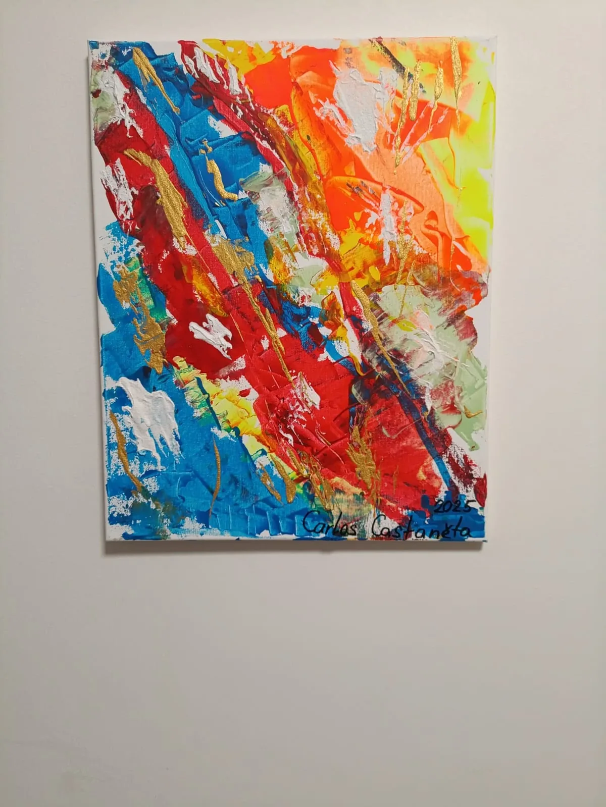Vodopády, originální obraz Karla Ulrycha, 40 × 50 cm
