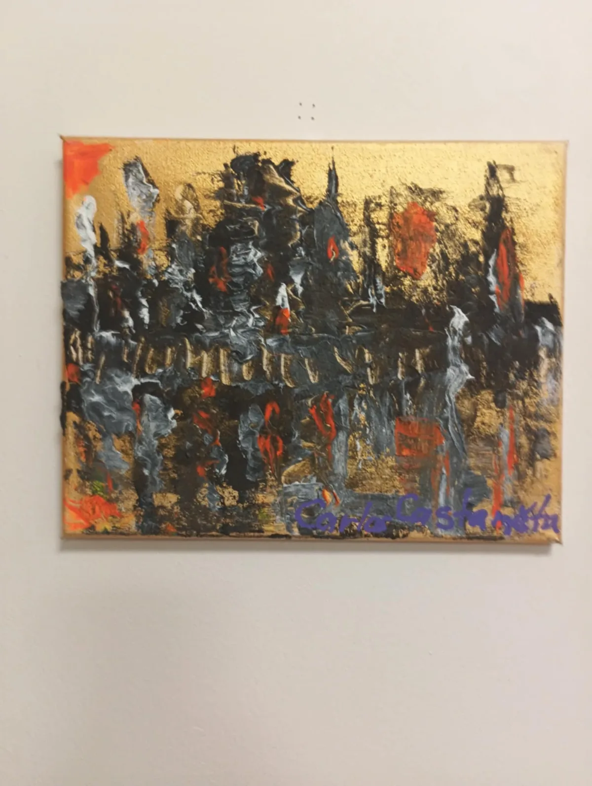 Vzdálené přístavy, originální obraz Karla Ulrycha, 30 × 40 cm