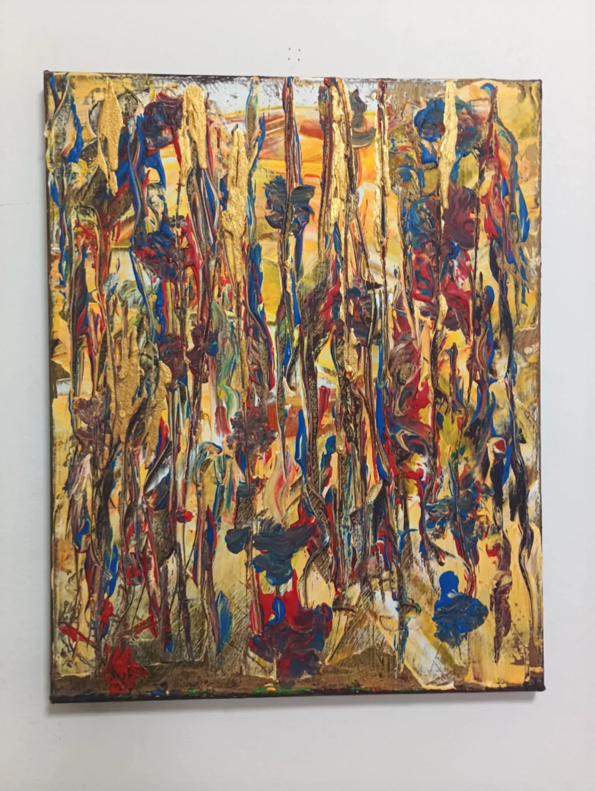Zahrada do ticha, originální obraz Karla Ulrycha, 40 × 50 cm