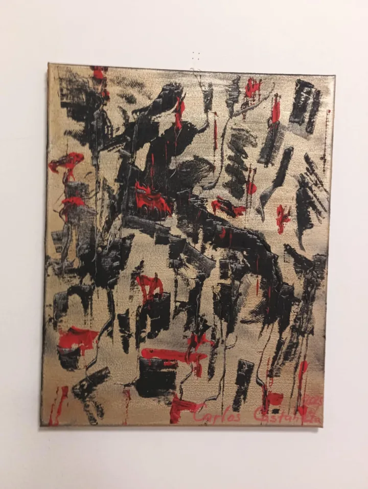 Nebe, peklo, ráj, 40 × 50 cm, Karel Ulrych