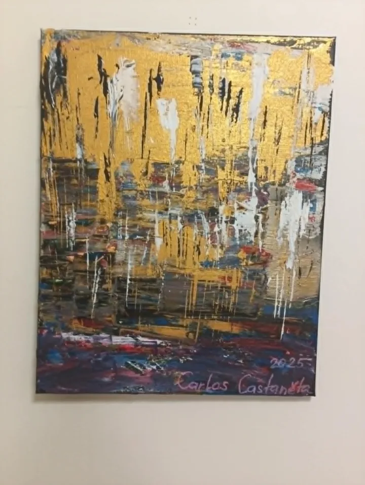 Zlatý déšť, 40 × 50 cm, Karel Ulrych